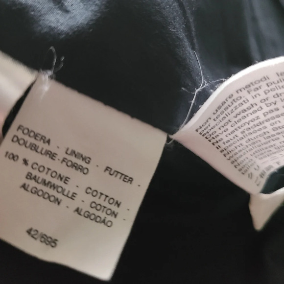 Weekend Max Mara black leather jacket Women's sz.8 - Picture 11 of 16